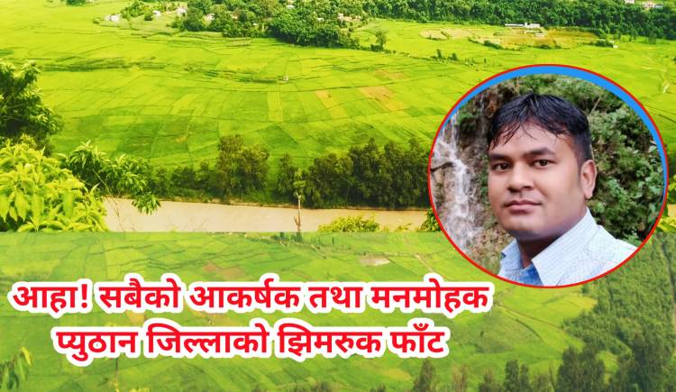 आहा! सबैको आकर्षक तथा मनमोहक प्युठान जिल्लाको झिमरुक फाँट