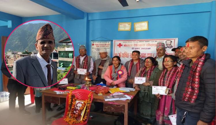 नेपाल रेडक्रस सोसाइटी  बिजुवार उप-शाखाको शभापतीमा पुनः भण्डारी चयन