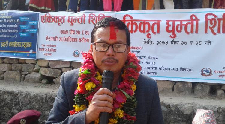 ‘ऐरावतीबासी कसैलाई भोकै बस्न पर्दैन’: गाउपालिका अध्यक्ष शाह