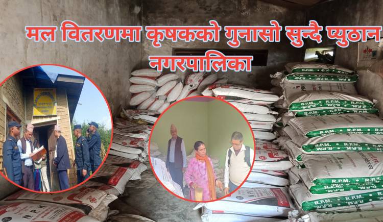 मल वितरणमा कृषकको गुनासो सुन्दै प्युठान नगरपालिका 
