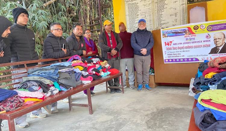 मानवताको दीप बाल्दै,लायन्स क्लब अफ प्युठान 