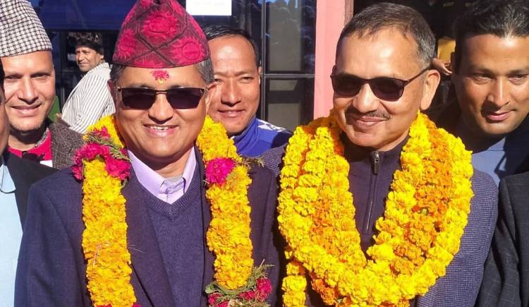 सूर्य थापा–गोविन्दराज पोख्रेलले प्यूठानबाट देखाए राजनीतिक संस्कार