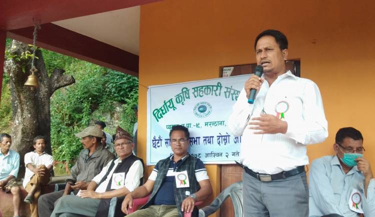 दिर्घायु कृषि सहकारी सस्थाको अधिबेशन सम्पन्न  अध्यक्षमा पुनः दिपेन्द्र 