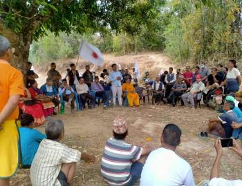 प्युठानमा चुनावी अभियानमा होमियो एमाले,वडा-वडामा चुनावी प्रचार