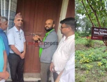 पत्रकार महासंघ बागमती प्रदेश कार्यालयमा ताला,अध्यक्षको नेमप्लेट अम्बाको रुखमा