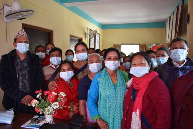 वडाबासीलाई मास्क प्रयोग गर्न  आग्रह 