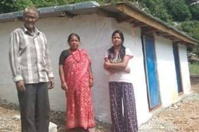 वडाले बनाईदियो विपन्न परिवारलाई नयाँ घर