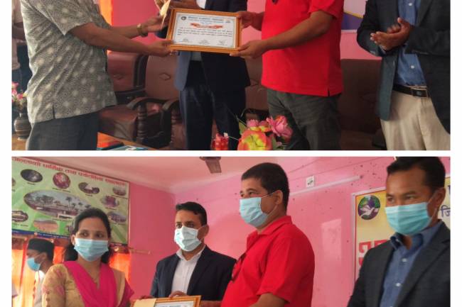 नेपाल पत्रकार महासंघको स्थापना दिबशको अबसरमा भारती र पौडेल पुरस्कृत 