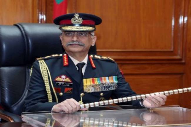 काठमाडौं आइपुगे भारतीय सेनाध्यक्ष नरवणे