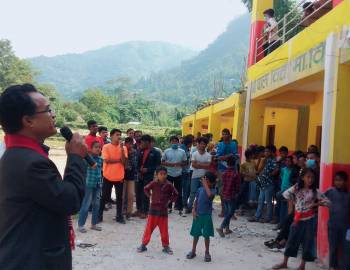 मरन्ठानामा खुल्ला भलिबल प्रतियोगिता सुरु